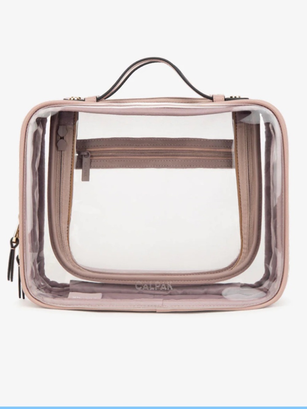 CALPAK large clear cosmetics case